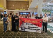 Keluarga besar Biro OPS Polda Sumsel nobar film sayap sayap patah 2
